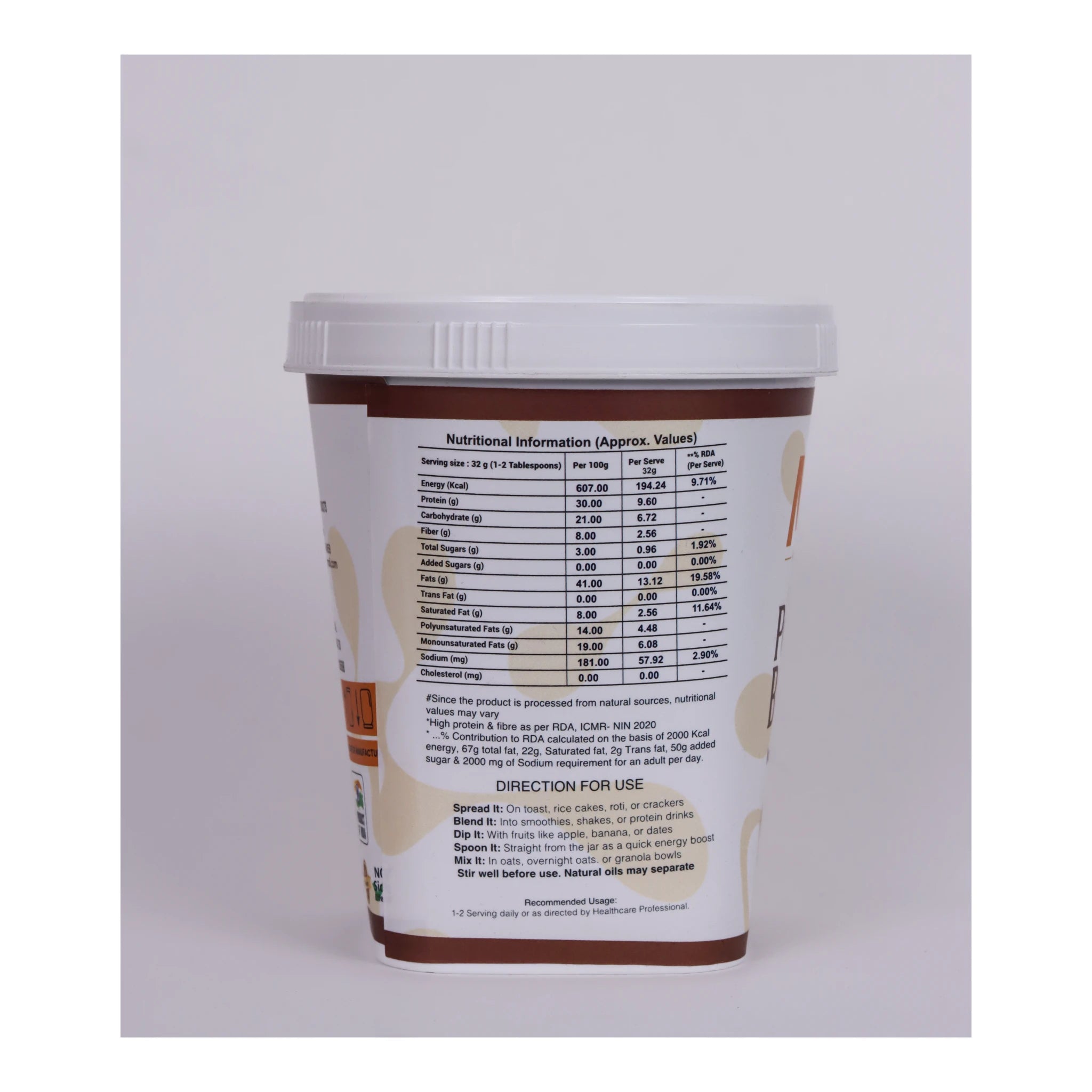 MYO Nutrition Mawa Malai Creamy Peanut Butter 1 Kg