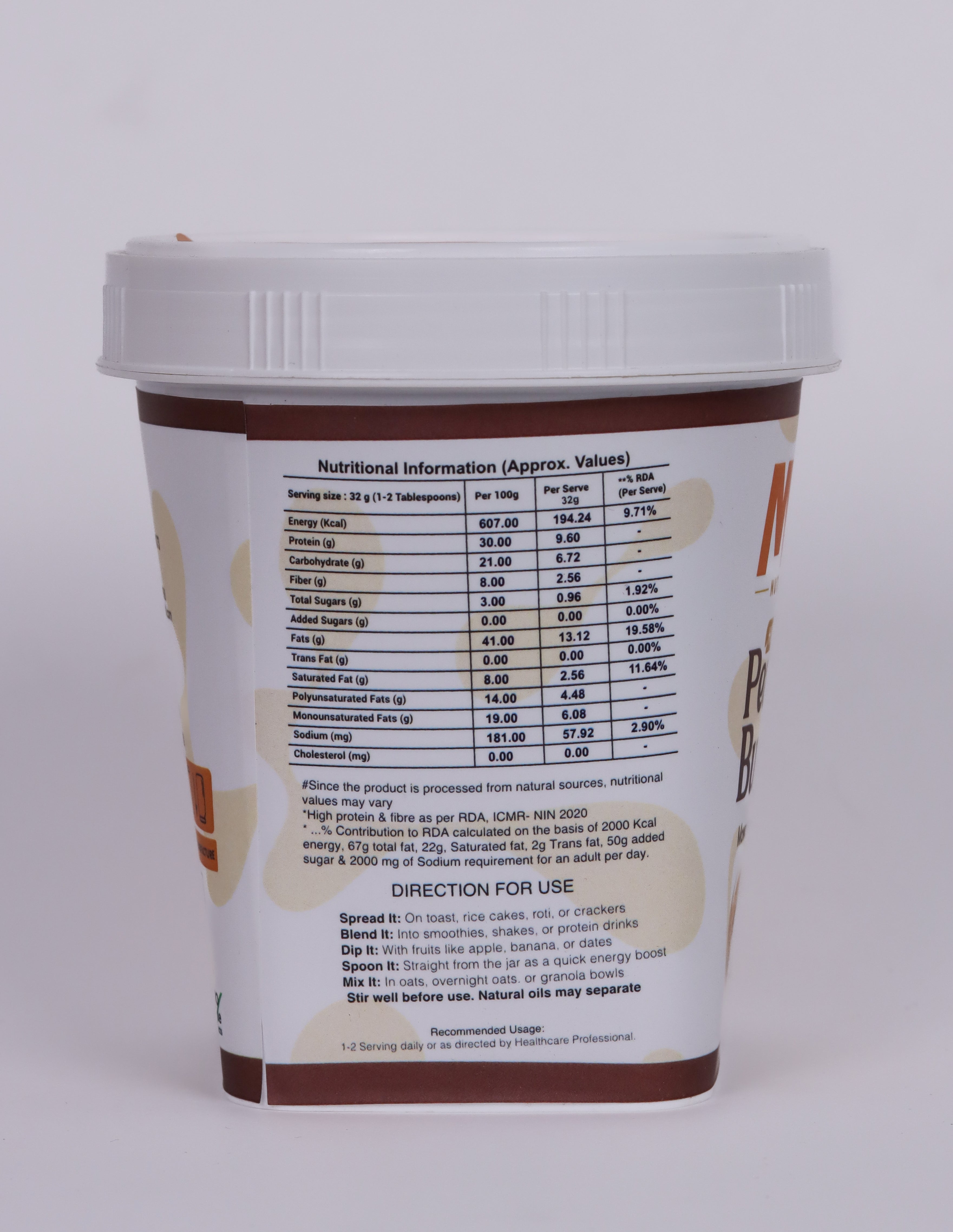 MYO Nutrition Mawa Malai Creamy Peanut Butter 500 g