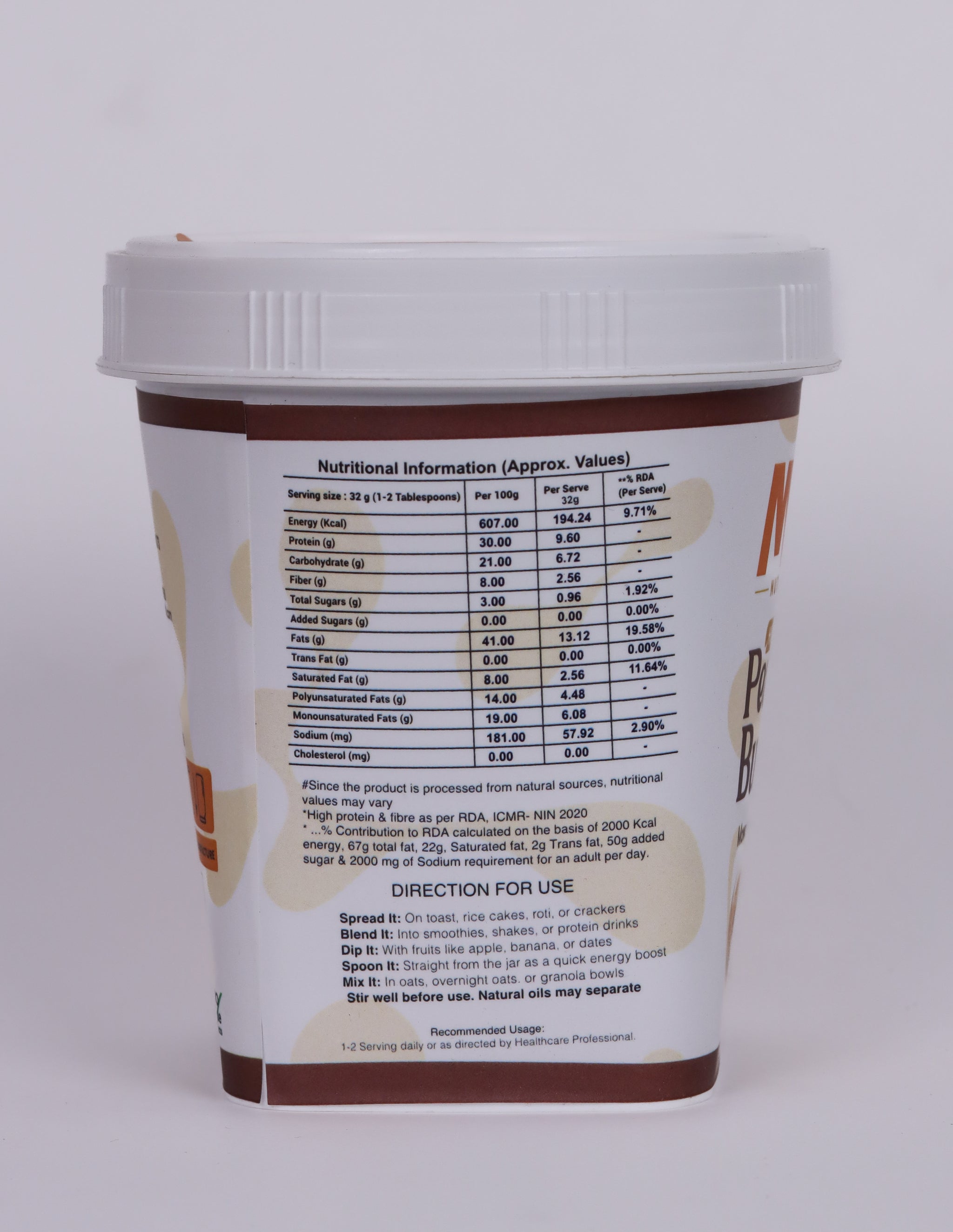 MYO Nutrition Mawa Malai Creamy Peanut Butter 500 g