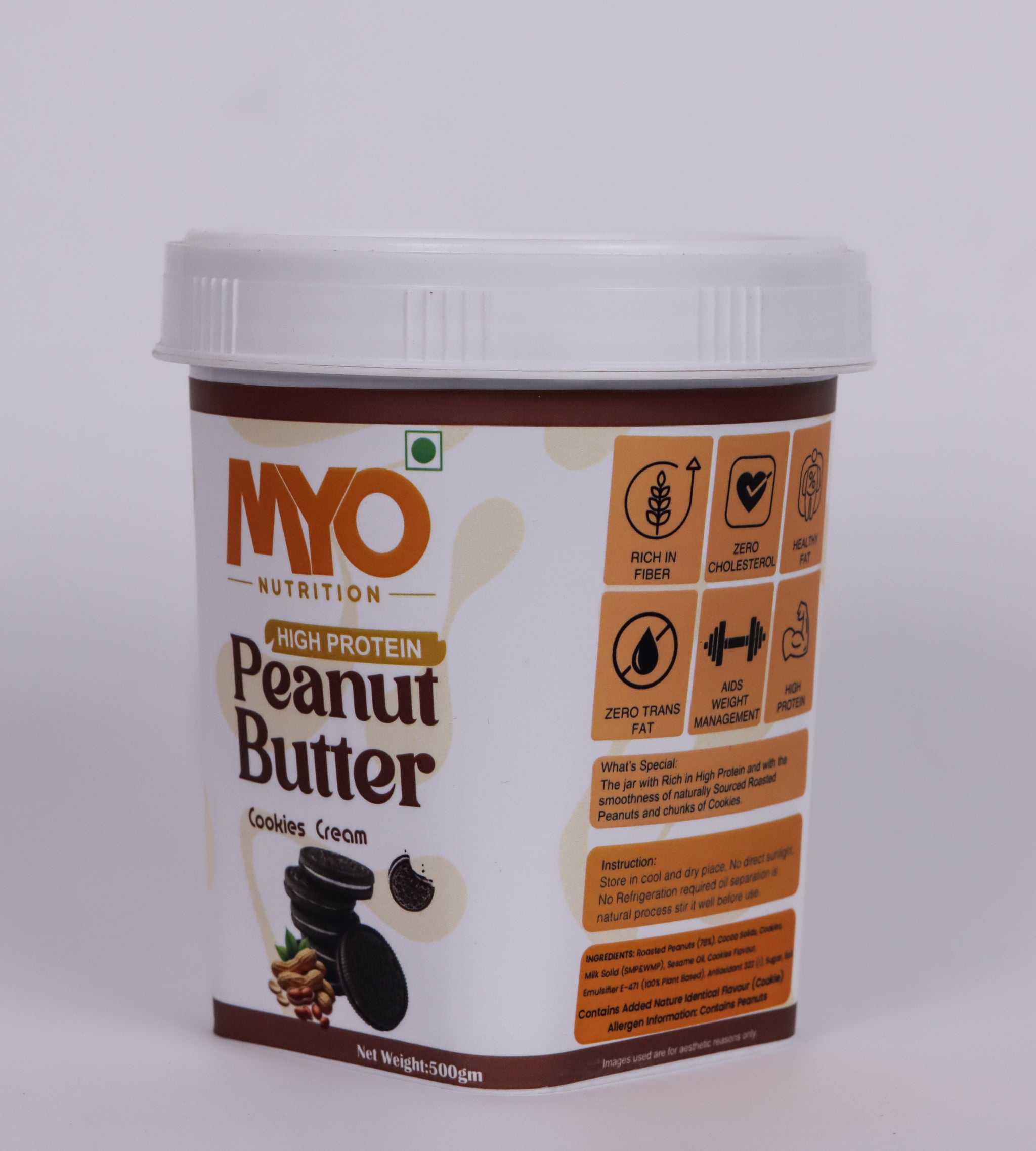 Myo Nutrition Cookies and Cream 500 g