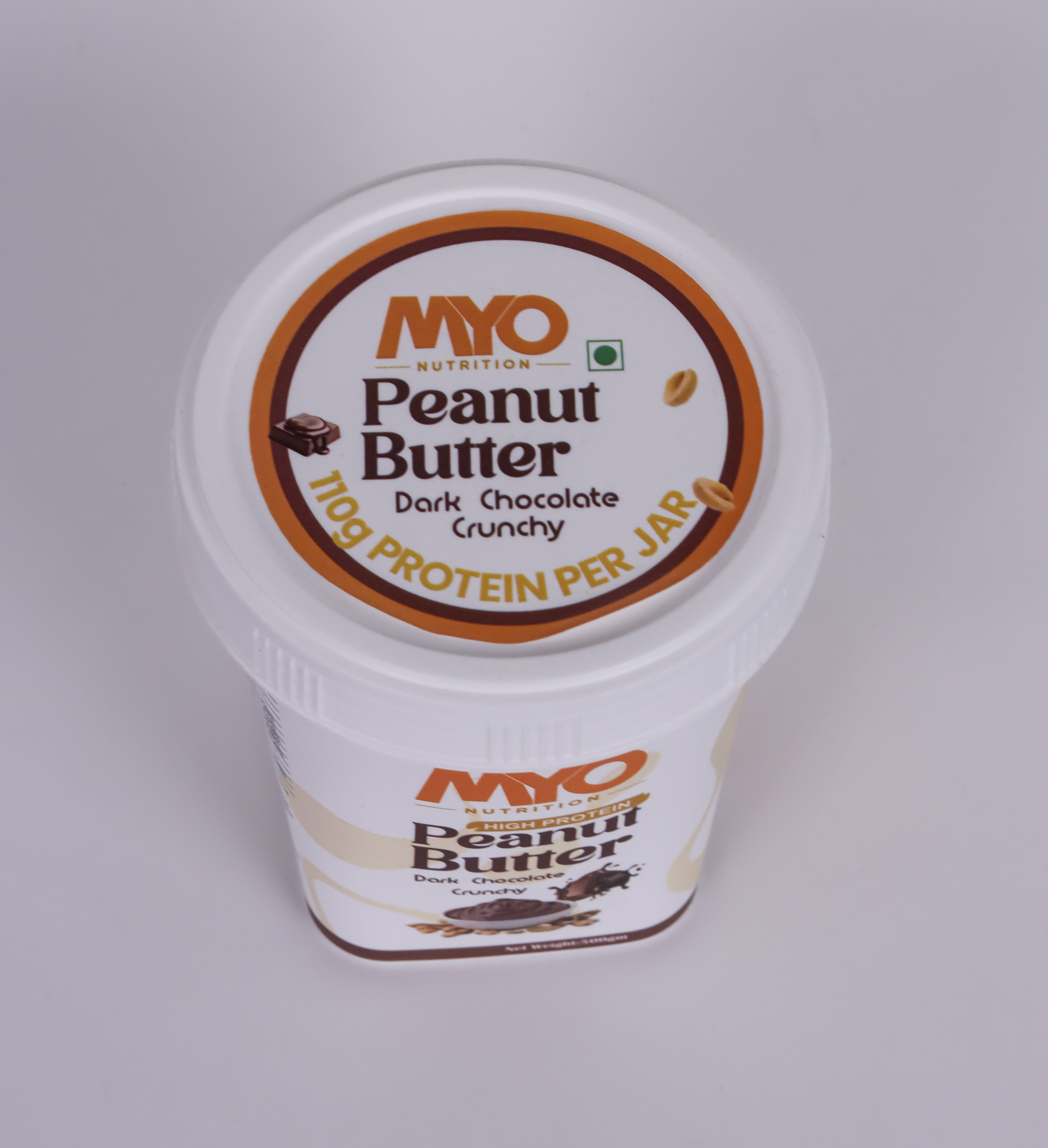 MYO High Protein  Dark Chocolate Peanut Butter | Crunchy 500 g