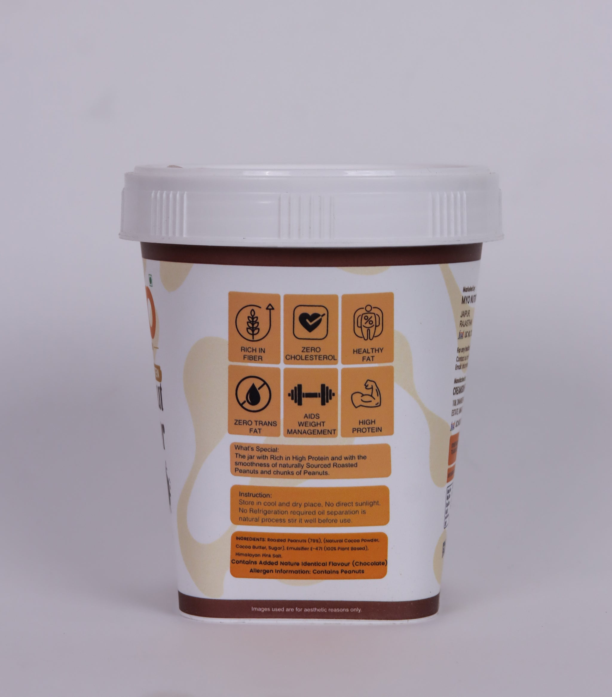 MYO High Protein  Dark Chocolate Peanut Butter | Crunchy 500 g